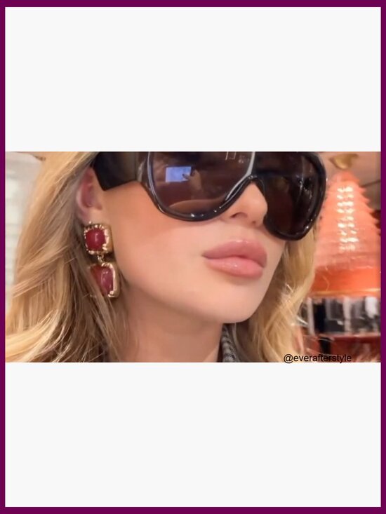 Oversized Sunglasses Large Frame Wrap Around UV Protection Driving main image 4
